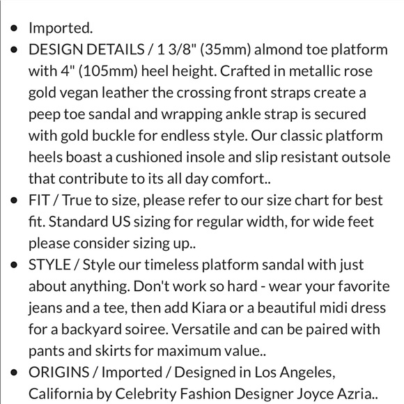 rohb by joyce azria metallic platform heels - Picture 5 of 8